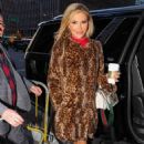 Brandi Glanville – In a leopard print coat while leaving NBC studios in New York