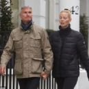 David Coulthard, 52, looks cosy with his model girlfriend Sigrid Silversand, 27, as they enjoy romantic stroll... after collapse of his marriage to Belgian TV presenter Karen Minier, 48 - 454 x 324
