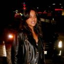 Michelle Rodriguez – With a leather jacket at Chateau Marmont in West Hollywood