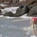 Katie Melua - on the beach in the Caribbean - December 11, 2010 - 454 x 296