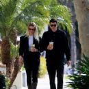 Hailey Clauson – With boyfriend Julian Herrera stroll through West Hollywood - 454 x 605