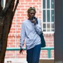 Jamie King &#8211; Takes a phone call as she walks through Beverly Hills
