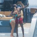 Draya Michele – On a luxury boat in Barbados - 454 x 509