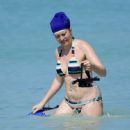 Meredith Ostrom in Bikini on holiday in Barbados - 454 x 448