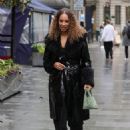 Leona Lewis – Stepping out at Heart radio studios in London - 454 x 621