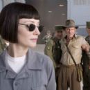 Cate Blanchett (left), as the villainous Irina Spalko, is determined to beat Indiana Jones (Harrison Ford, right) in finding the Crystal Skull in 'Indiana Jones and the Kingdom of the Crystal Skull.' Photo Credit: David James. ™ & © 2008 Lucasfilm