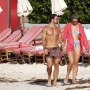 Vogue Williams – On the beach with Spencer Matthews in St Barts