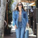 Katherine McPhee – With David Foster and friends at Il Pastaio in Beverly Hills - 454 x 681