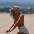 Samantha Knezel in Bikini Top and Shorts – 138 Water Photoshoot in Malibu - 454 x 688