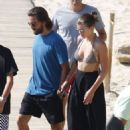 Sofia Richie: on a Speedboat at Mykonos Island