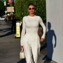 Chloe Sims – In all-white ensemble in Beverly Hills at Funke Restaurant - 454 x 681