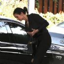 Nina Dobrev – Arrives at a friend’s house in Beverly Hills