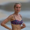 Kristen Pazik – In a floral bikini on the beach at Sandy Lane Hotel in Barbados - 454 x 350