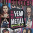 James Hetfield - Hit Parader Magazine Cover [United States] (January 1994)
