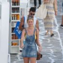 Renae Ayris and her fiance Andrew Papadopoulos out in Mykonos - 454 x 681