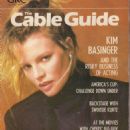 Kim Basinger - The Cable Guide Magazine Cover [United States] (February 1987)