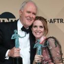 John Lithgow and Claire Foy - The 23rd Annual Screen Actors Guild Awards - Press Room - 446 x 612