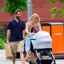 Claire Danes – With Hugh Dancy with their newborn out for a stroll in New York