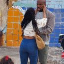 Lily Allen – With Freema Agyeman on set of Dreamland in Margate - 454 x 681