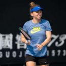 Simona Halep – Practises during the 2020 Australian Open in Melbourne - 454 x 322