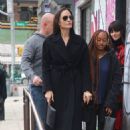 Angelina Jolie – With Zahara Marley Jolie-Pitt arrive at their hotel in New York