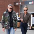 Laeticia Hallyday – With boyfriend actor Jalil Lespert on a walk in Los Angeles