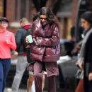 Irina Shayk – Seen ash she catches a taxi cab in New York City