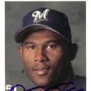 Luis Vizcaino Autograph on a Milwaukee Brewers Baseball Club Card (#51)