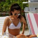 Danielle Peazer in Bikini on the beach in Miami - 454 x 681
