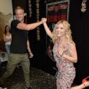 Alexander Ludwig and Katheryn Winnick – Vikings Battle Axe Training at San Diego Comic Con 2019 - 454 x 682