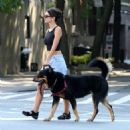 Emily Ratajkowski – Seen Walking her dog in New York