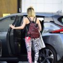 Margot Robbie in Leggings – Leaving the gym in Los Angeles