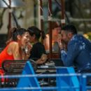 Eva Longoria – Seen on the terrace of the Martinez Hotel during 2022 Cannes Film Festival - 454 x 303