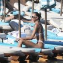 Alina Baikova – In a white bikini in Mykonos - 454 x 303