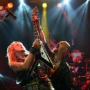 Richie Faulkner and Rob Halford of Judas Priest perform at The Pearl Concert Theater at the Palms Casino Resort on November 14, 2014 in Las Vegas, Nevada