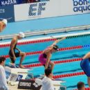 Kyrgyzstani female breaststroke swimmers