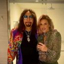Ace Frehley & Lara  in the dressing room at Alice’s Christmas party, December 2021 - 454 x 632