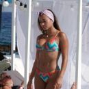 Kaz Crossley – In a bikini poolside at the Jacaranda Lounge in Spain - 454 x 805