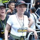 Samantha Mathis  – Seen at ‘Rock the City for a Fair Contract’ rally in New York - 454 x 650
