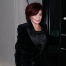 Sharon Osbourne Leaves Elton John’s Husband David Furnish’s Birthday Celebration at Craig’s in West Hollywood
