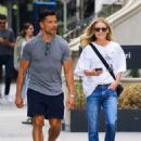 Kelly Ripa – With Mark Consuelos seen running errands in New York - 454 x 588