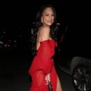 Amanza Smith – Wearing red dress as she leaves dinner at Catch Steak in West Hollywood - 454 x 747