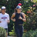 Jennifer Garner – On a jog with her friends in Santa Monica