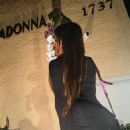 Claudia Romani – Dazzles in a low-cut black dress at Casadonna in Miami - 454 x 663