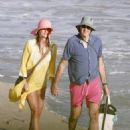 Paulina Porizkova – With boyfriend Jeff Greenstein seen on a Caribbean beach in St Barts - 454 x 571