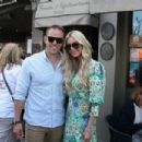 Rosanna Davison – Pictured with her husband Wes Quirke in Dalkey – Dublin - 454 x 303