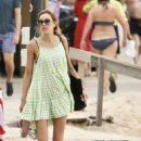 Rebecca Judd in Black Bikini on holiday in Noosa - 454 x 695