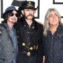 Musicians Phil Campbell, Lemmy and Mikkey Dee of Motorhead attend The 57th Annual GRAMMY Awards at the STAPLES Center on February 8, 2015 in Los Angeles, California - 418 x 600