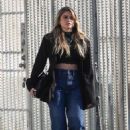 Sofia Reyes – Seen wearing a black blazer and high-waisted denim in Los Angeles - 454 x 681