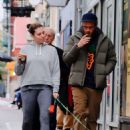 Lauren Miller and Seth Rogen – Walking their dog in New York - 454 x 658